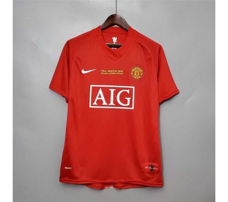 Manchester United 07/08 Home UCL Finals Soccer Jersey